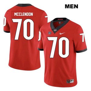 Men's Georgia Bulldogs NCAA #70 Warren McClendon Nike Stitched Red Legend Authentic College Football Jersey NAT1354IZ